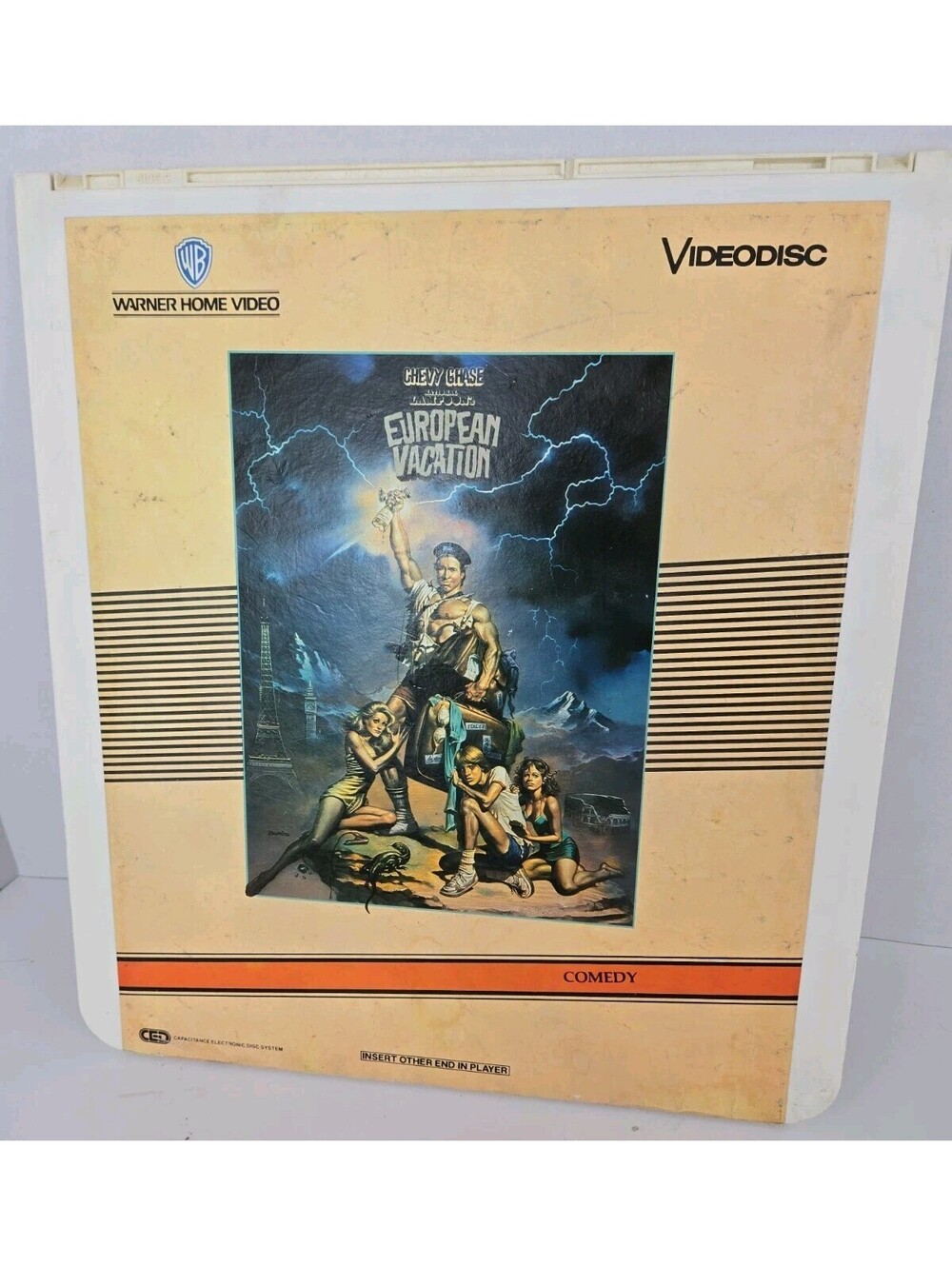 Vintage National Lampoon's European Vacation CED 1985 Videodisc AS IS NOT TESTED